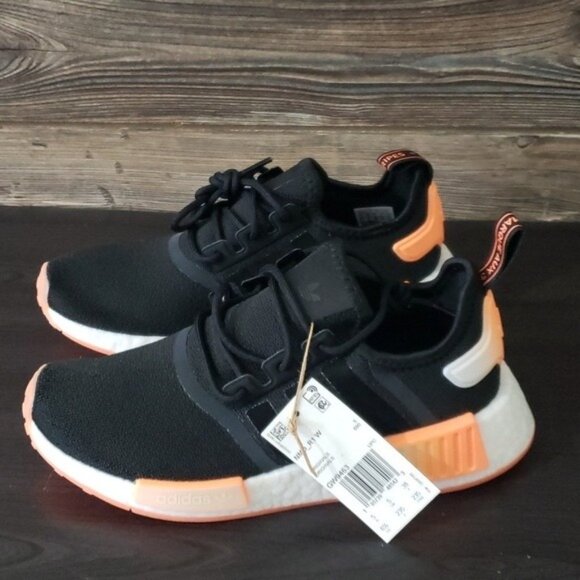 New Adidas NMD Womens Black Shoes Size 9 Casual Streetwear Everyday Walking - Picture 2 of 10